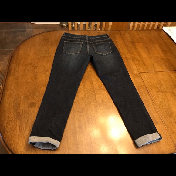 The Limited dark denim jeans with cuff in size 6. - Picture 5 of 8